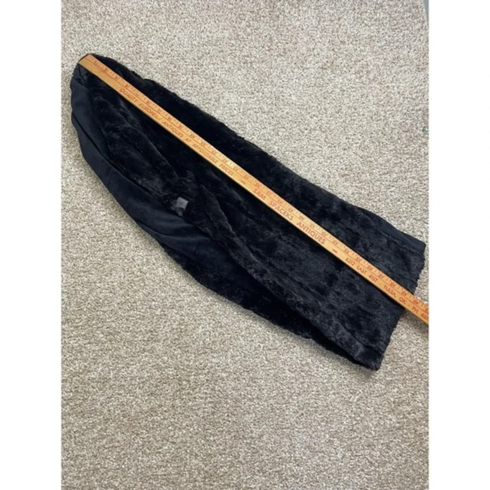 The North Face Fleece Scarf One Size Black Thermal Comfort Embroidered Logo‎